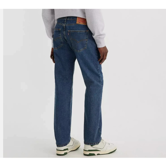 Levi's ® 505 Regular Fit Jeans Straight Leg Stretch 34x32 NWT Blue - Picture 3 of 6